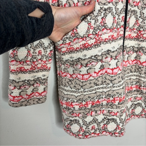 Tonia Debellis Molly Jacket in Cream Tan Coral Nordic Print Size S - Picture 4 of 12